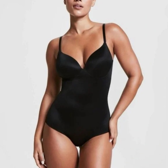 Assets by Spanx Black Shaping Bodysuit Size M - Picture 1 of 4
